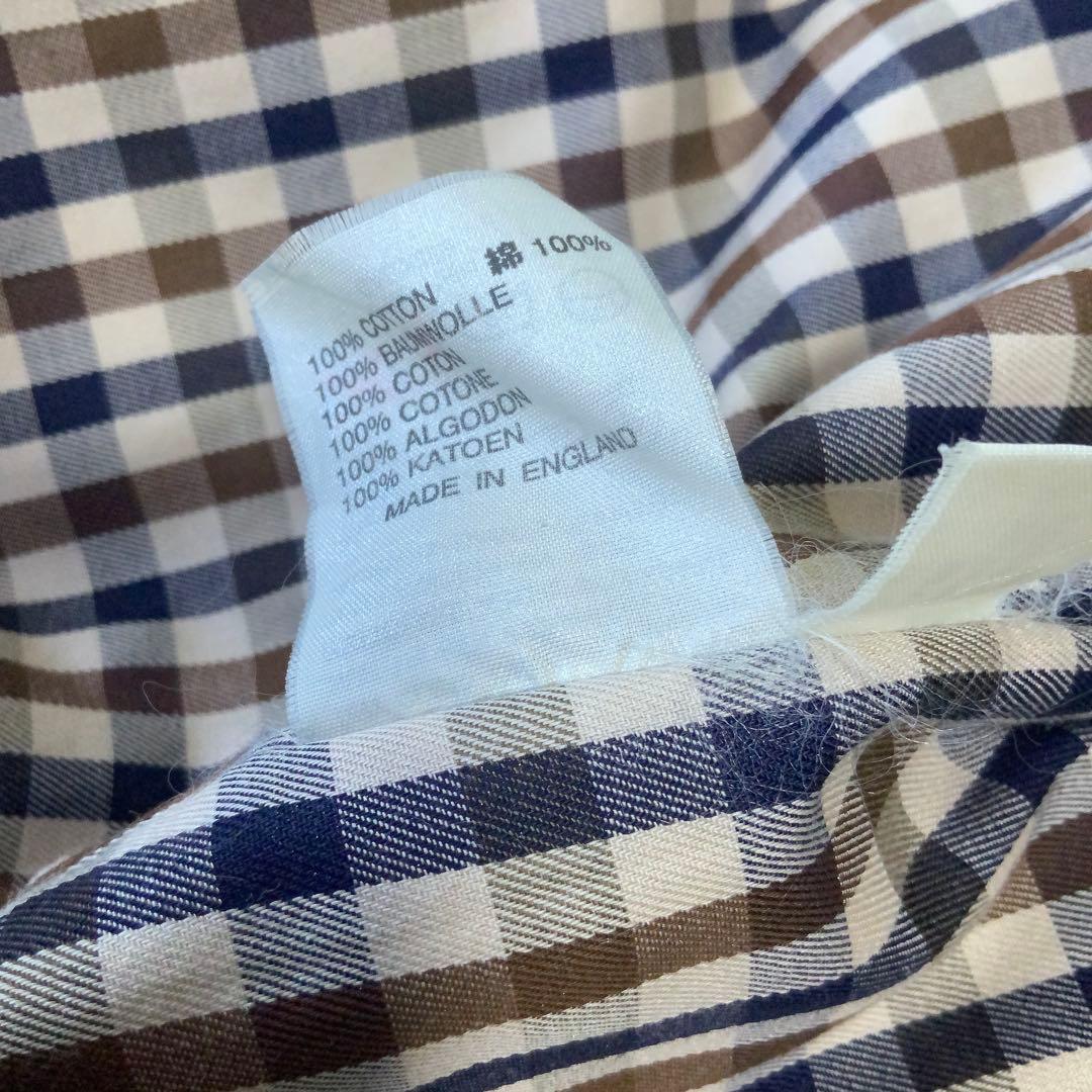 Aquascutumアクアスキュータム 英国製 コットン カントリーコート S