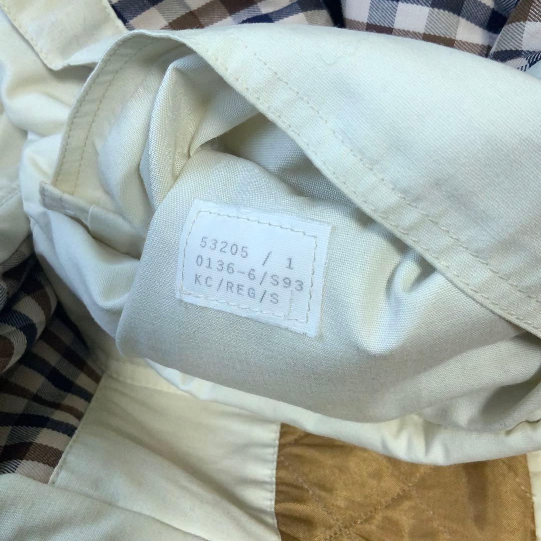 Aquascutumアクアスキュータム 英国製 コットン カントリーコート S