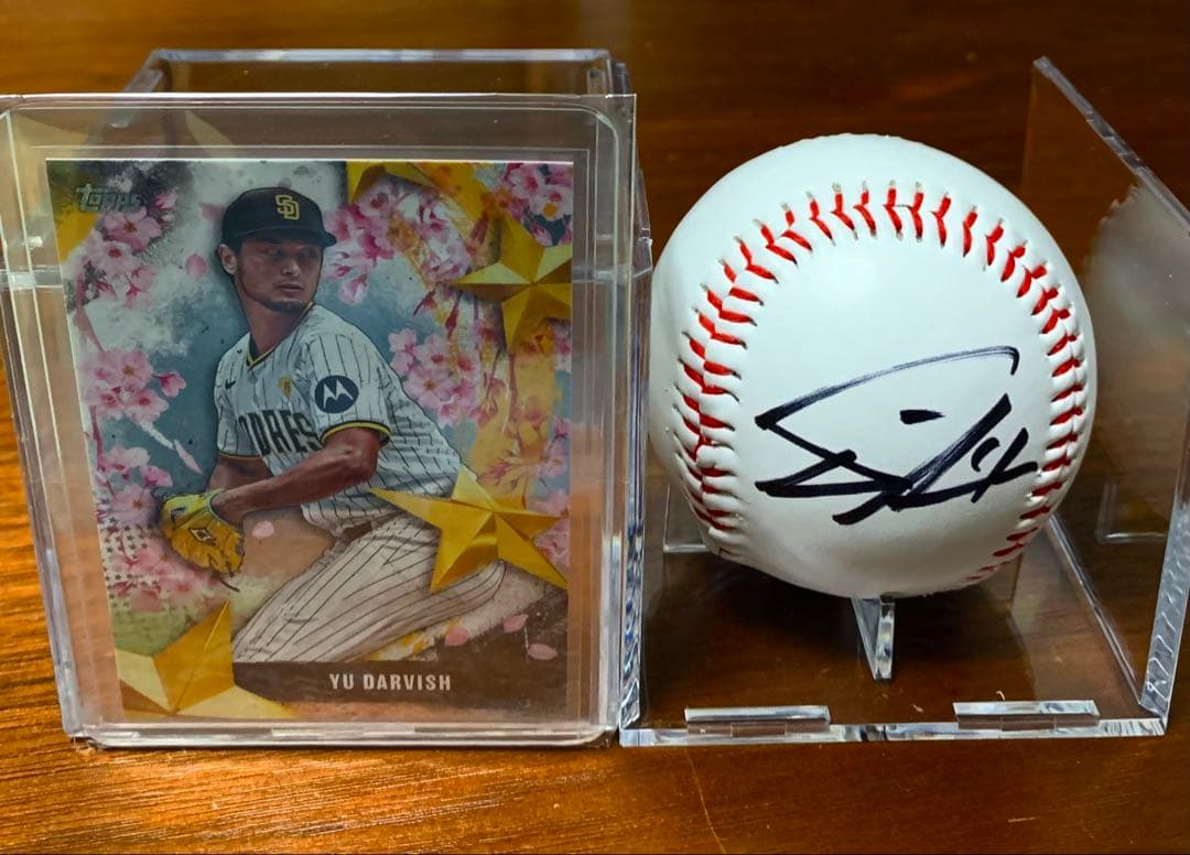 ダルビッシュ有 直筆 サインボール 新品ケース カード付き