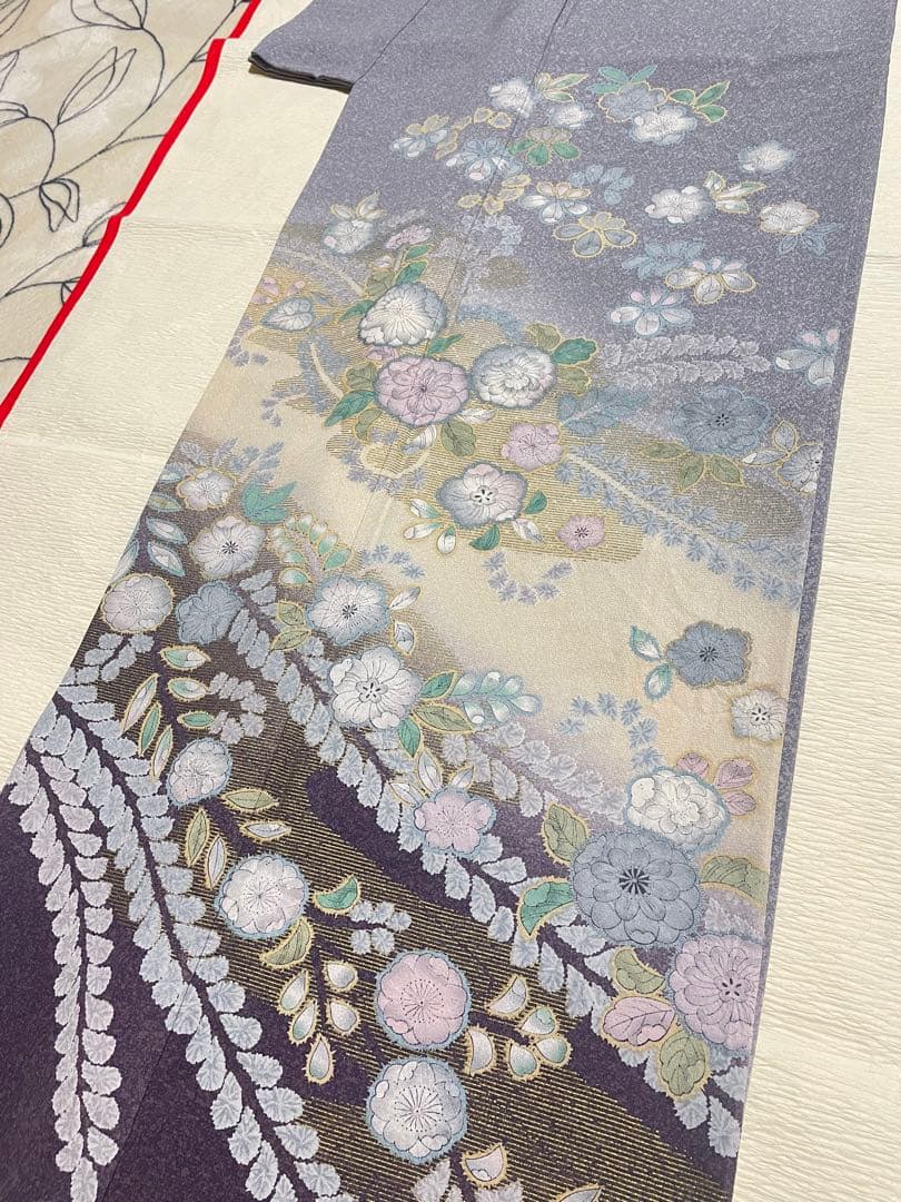 訪問着フルセット　辻ヶ花　金彩　絞り　入学式　卒業式　結婚式　正絹