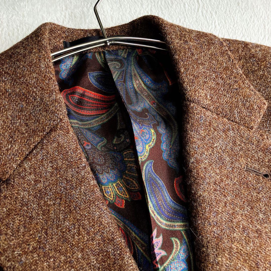 ポールスミス×ハリスツイード★テーラードジャケット ツイード ペイズリー 総柄