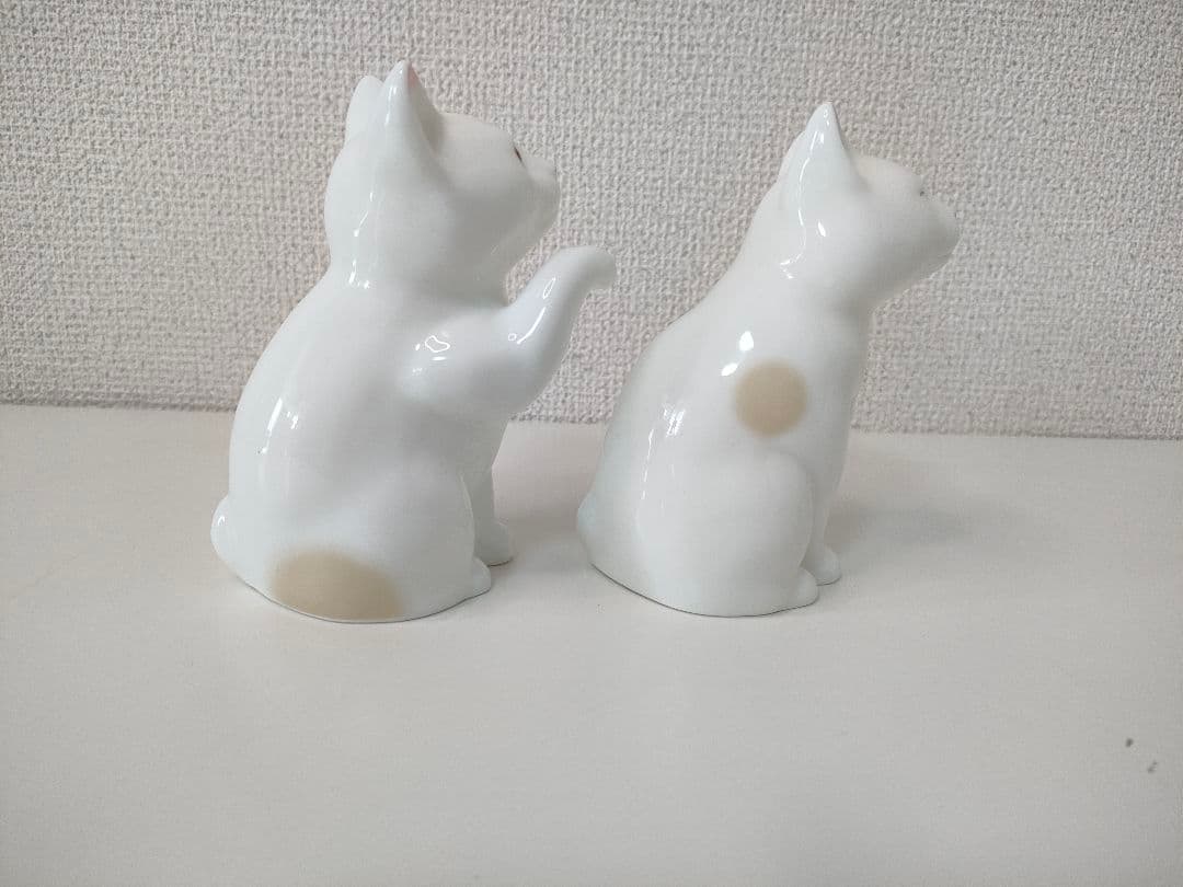ノリタケ 招き猫 ペア 置物 日本製