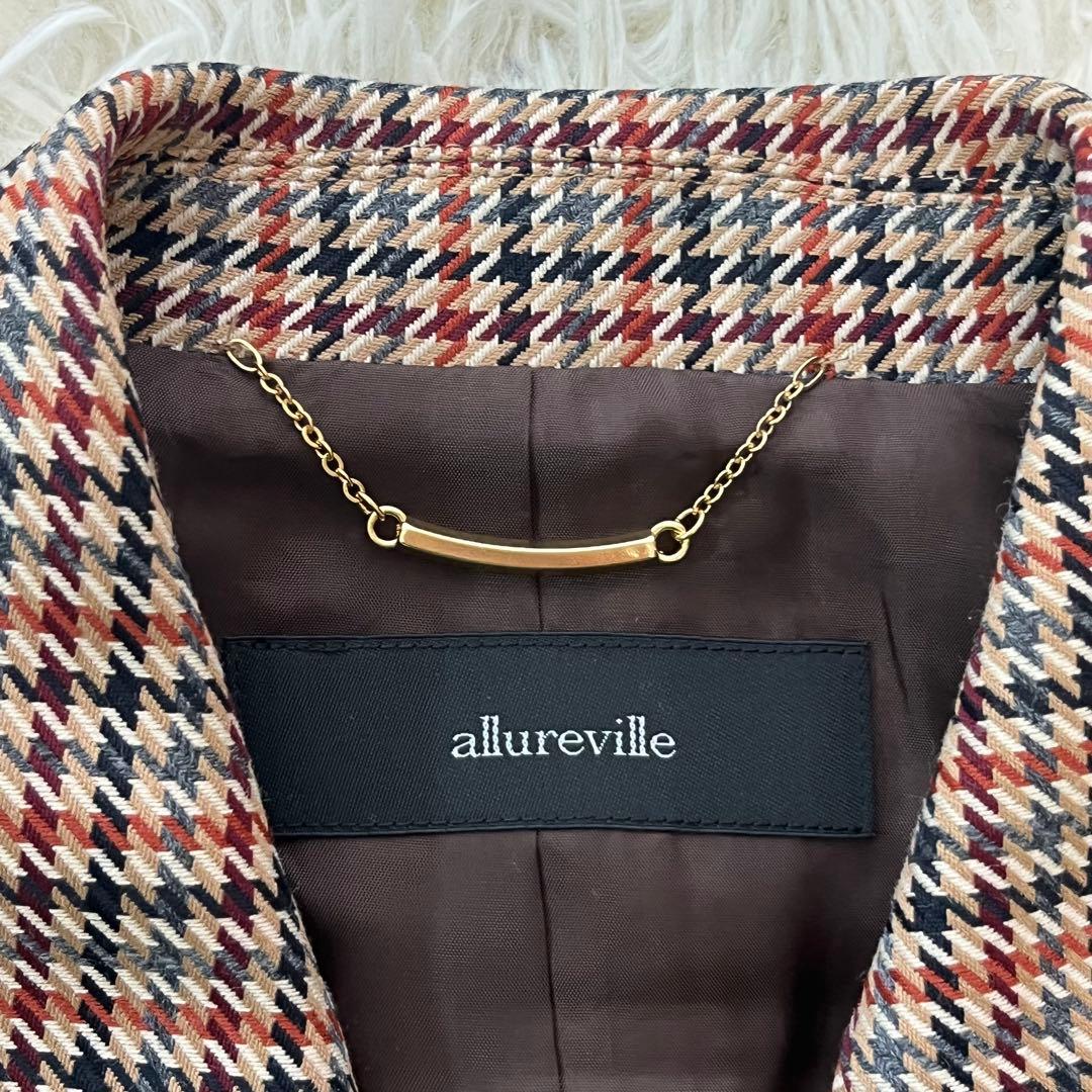 【新品タグ付き✨️】アルアバイル リオペルカラーチェックダブルジャケット