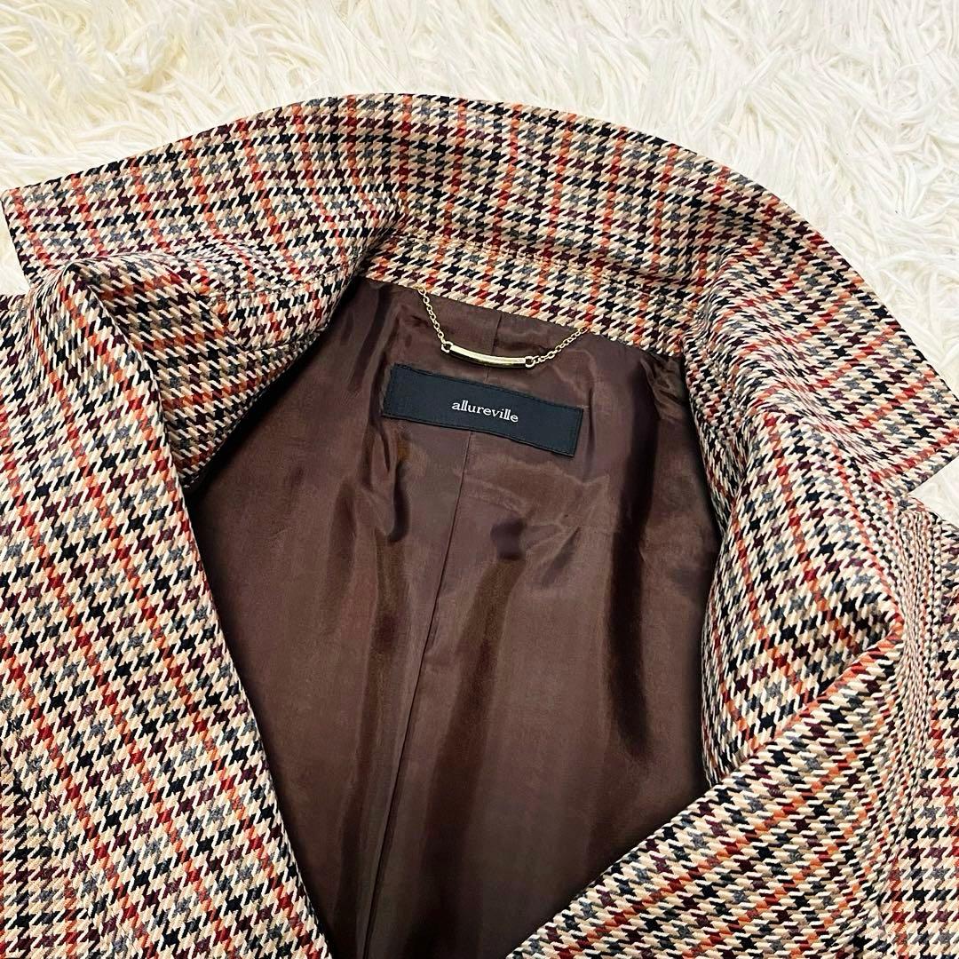 【新品タグ付き✨️】アルアバイル リオペルカラーチェックダブルジャケット