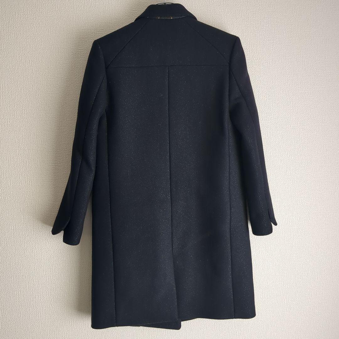 ZADIG&VOLTAIRE ラメ チェスターコート ネイビー S