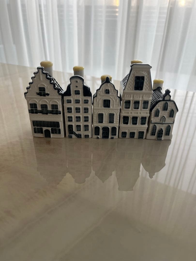 KLMオランダ航空　BOLS デルフトブルーハウス　5個セット