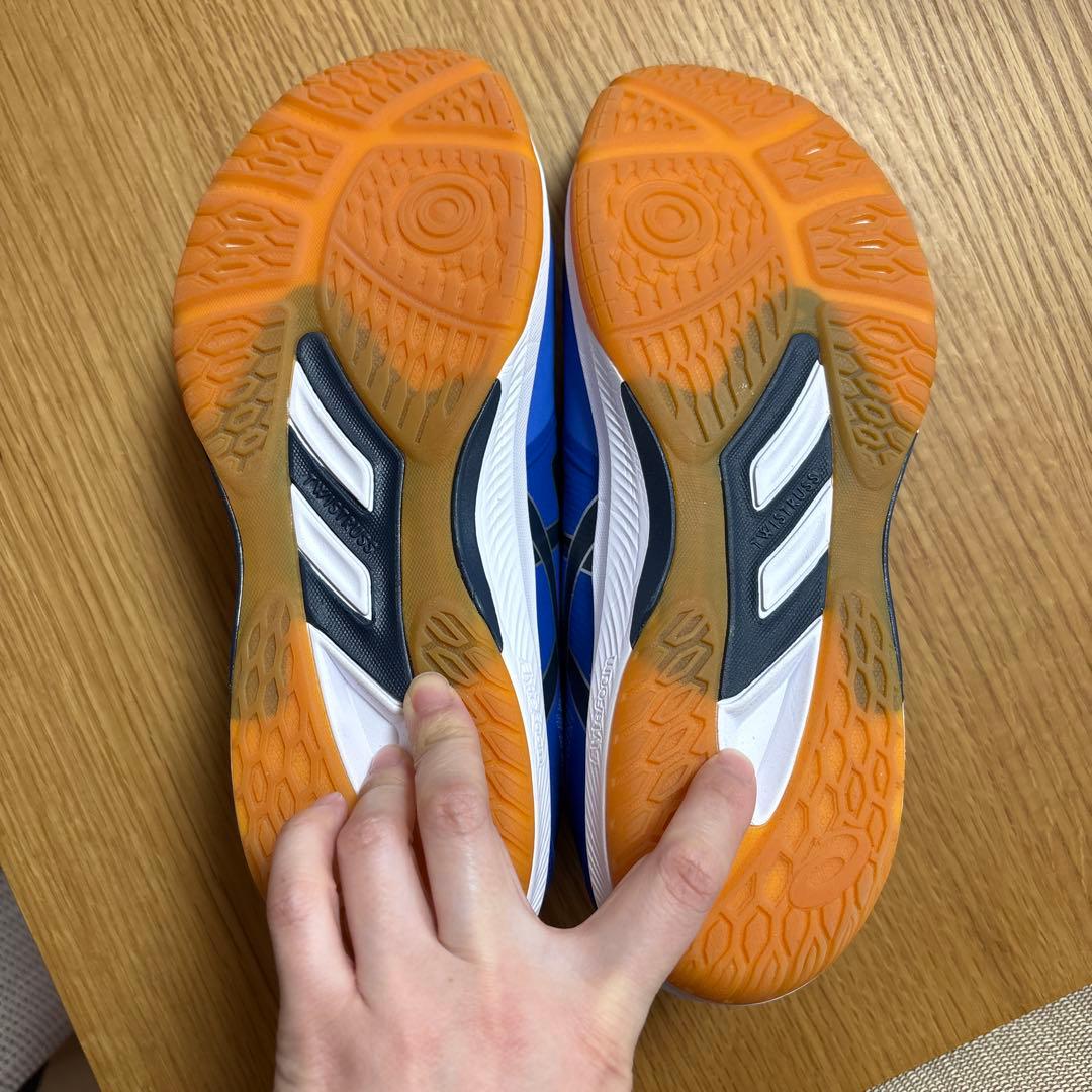 asics バレーボールシューズ 青