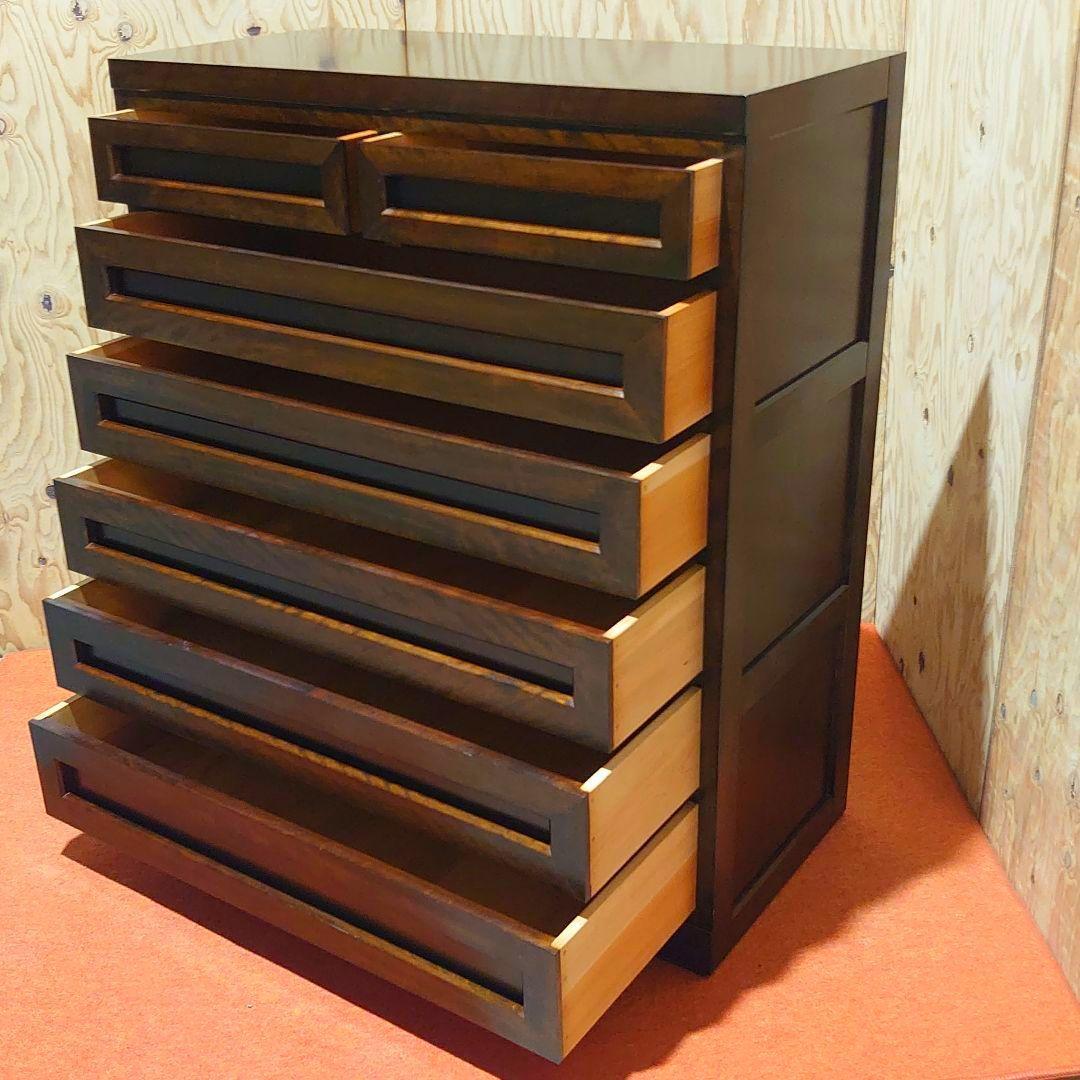 【一生物】松本民芸家具 ミズメザクラ 高山式整理箪笥(参考定価¥318,000）