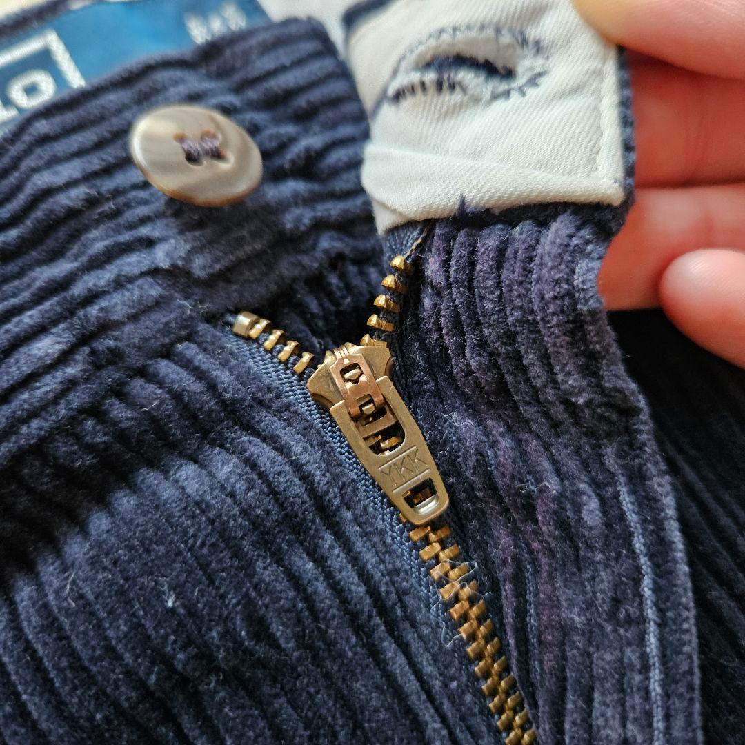 【古着】Ralph Lauren 90s コーデュロイパンツ 2タック 太畝