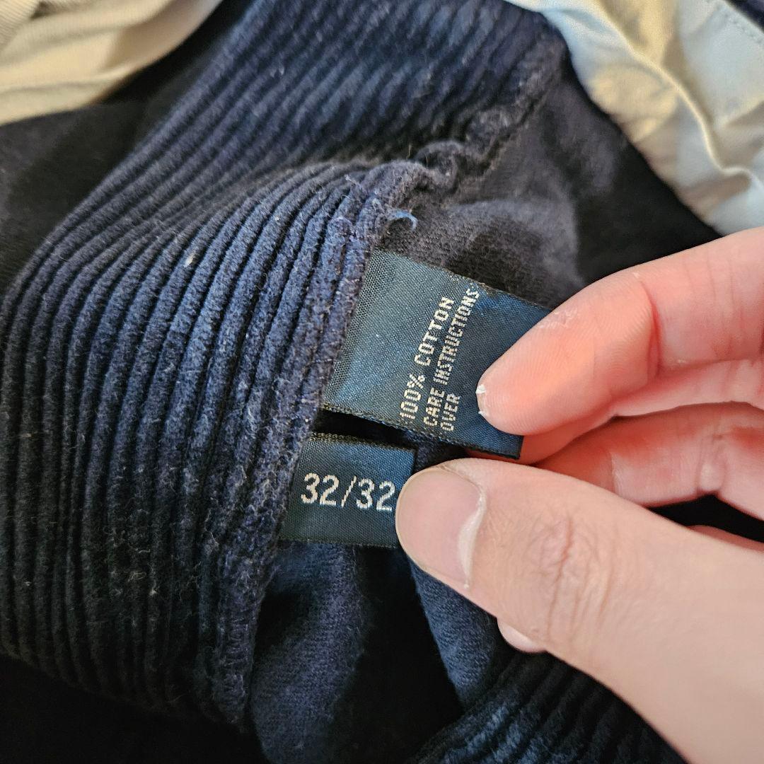 【古着】Ralph Lauren 90s コーデュロイパンツ 2タック 太畝
