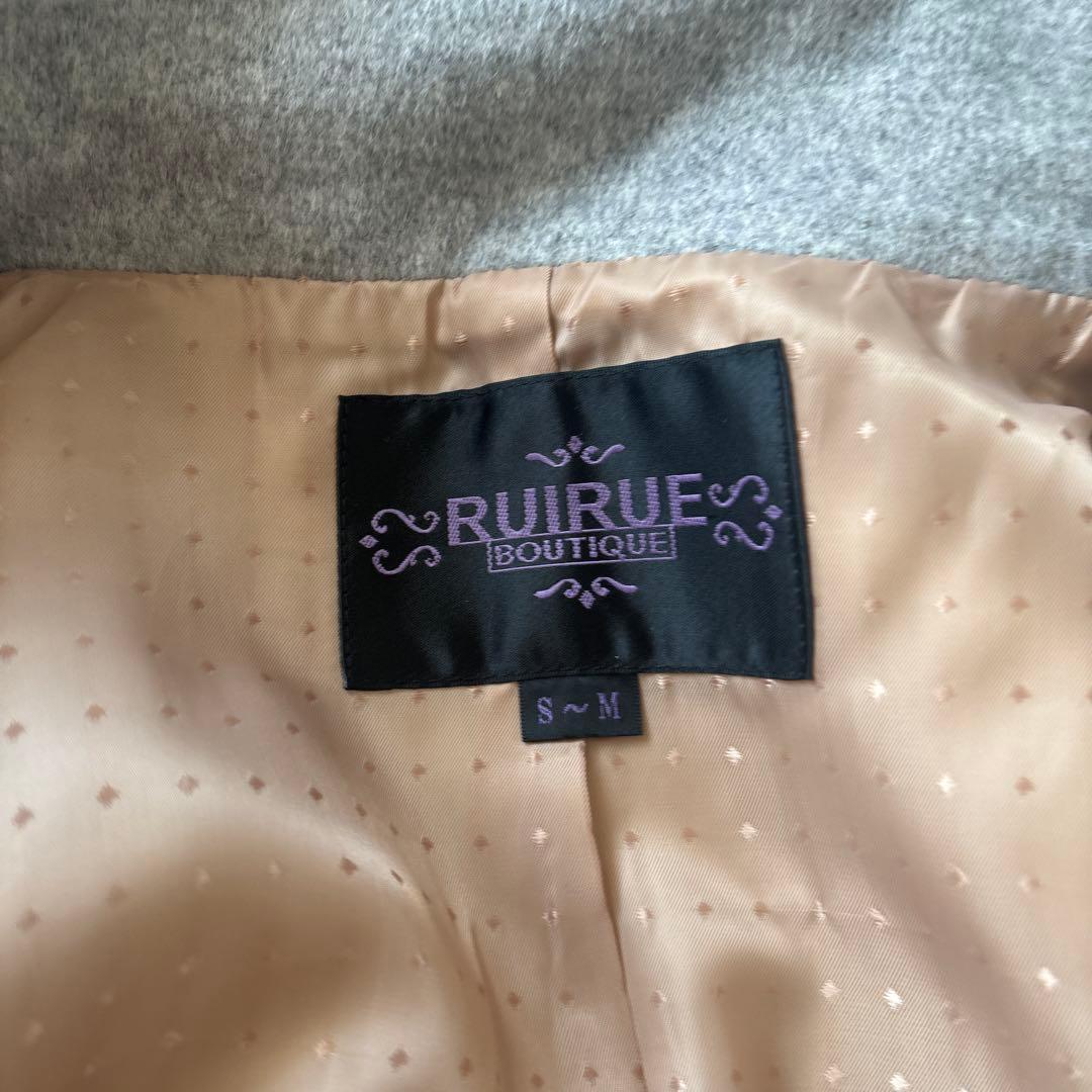 RUIRUE BOUTIQUE グレー ポンチョコート S-M