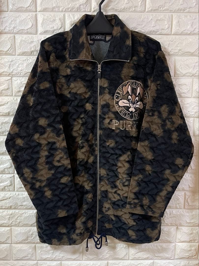 専用品 PURKY パーキー ベロア調 ジャージ セットアップ 黒茶 フリー