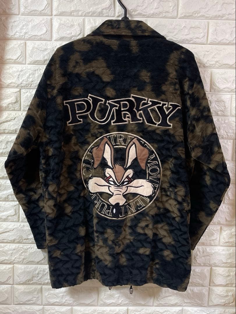 専用品 PURKY パーキー ベロア調 ジャージ セットアップ 黒茶 フリー