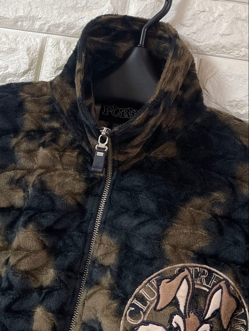 専用品 PURKY パーキー ベロア調 ジャージ セットアップ 黒茶 フリー