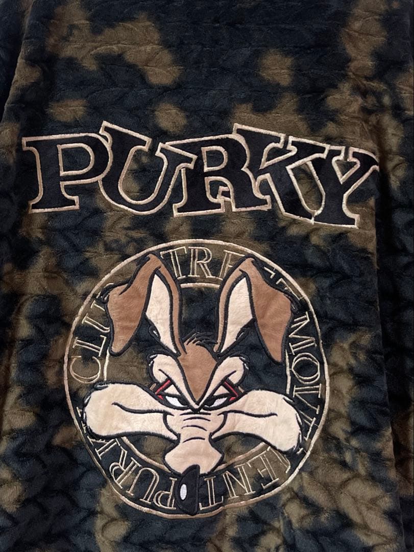 専用品 PURKY パーキー ベロア調 ジャージ セットアップ 黒茶 フリー