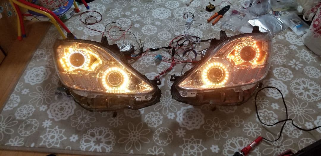 最終値下げ！アルファード　20 流星　加工　ヘッドライト