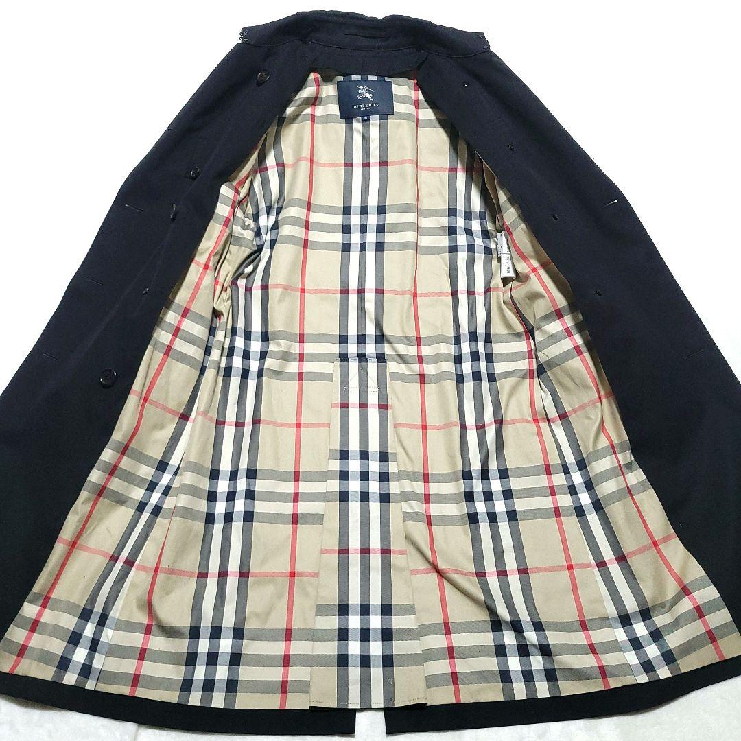 【美品】BURBERRY　トレンチコート ライナー メガチェック ベルト 黒