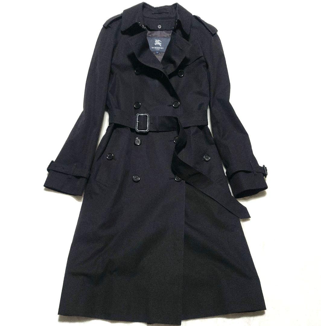 【美品】BURBERRY　トレンチコート ライナー メガチェック ベルト 黒
