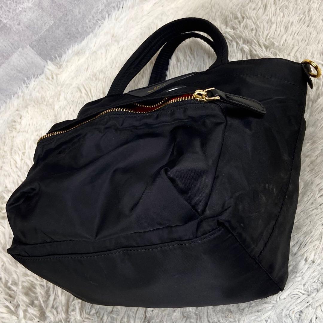 極美品 アニヤハインドマーチ ナイロン アイズ 2way ファスナー ブラック