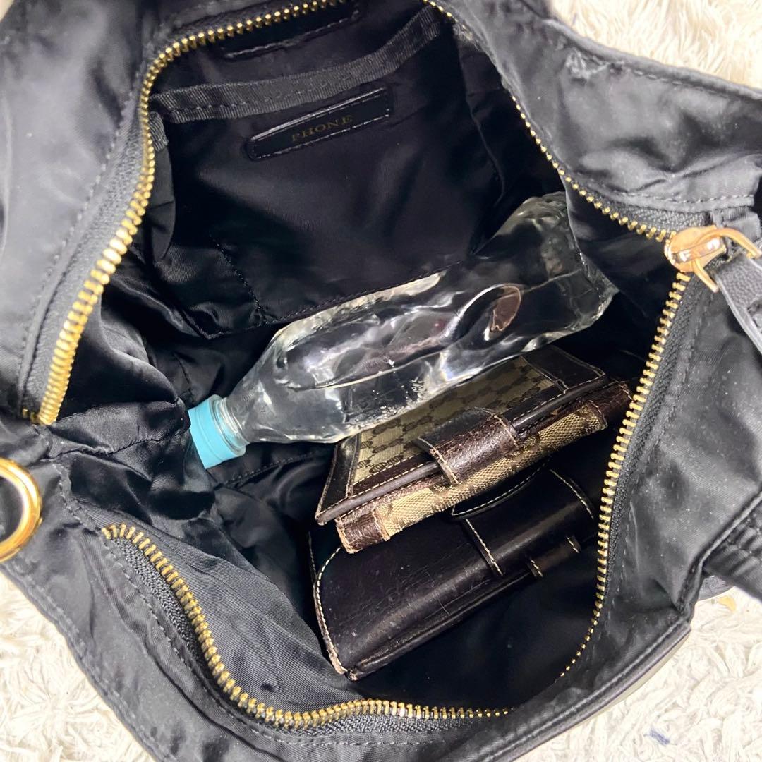 極美品 アニヤハインドマーチ ナイロン アイズ 2way ファスナー ブラック