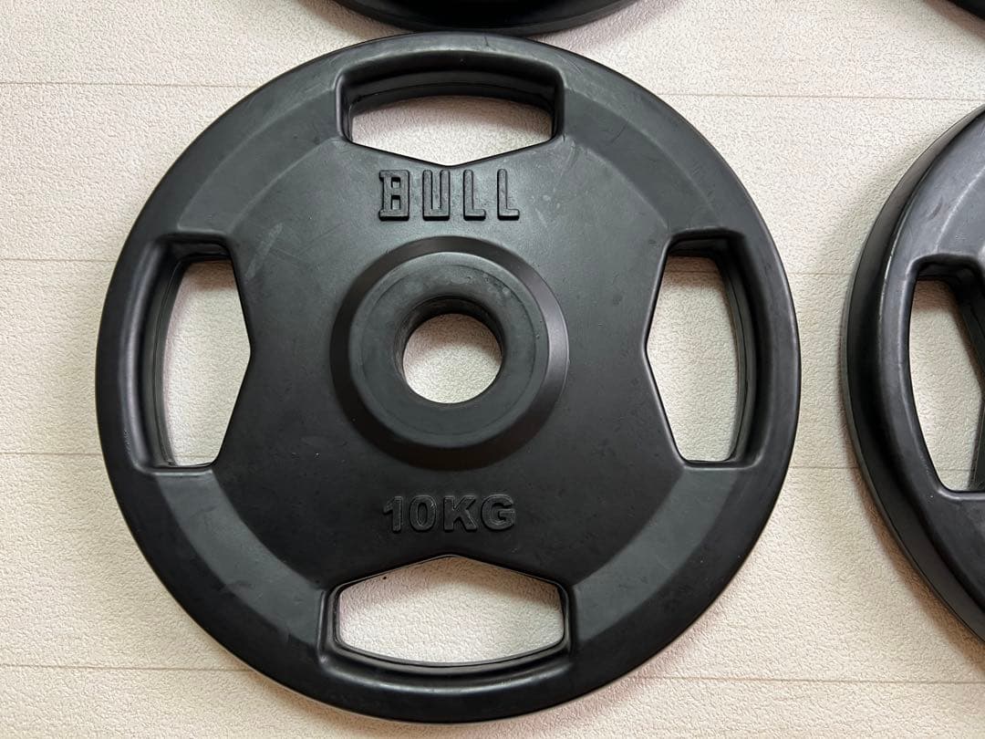 BULL 10KG ラバープレート　4枚セット