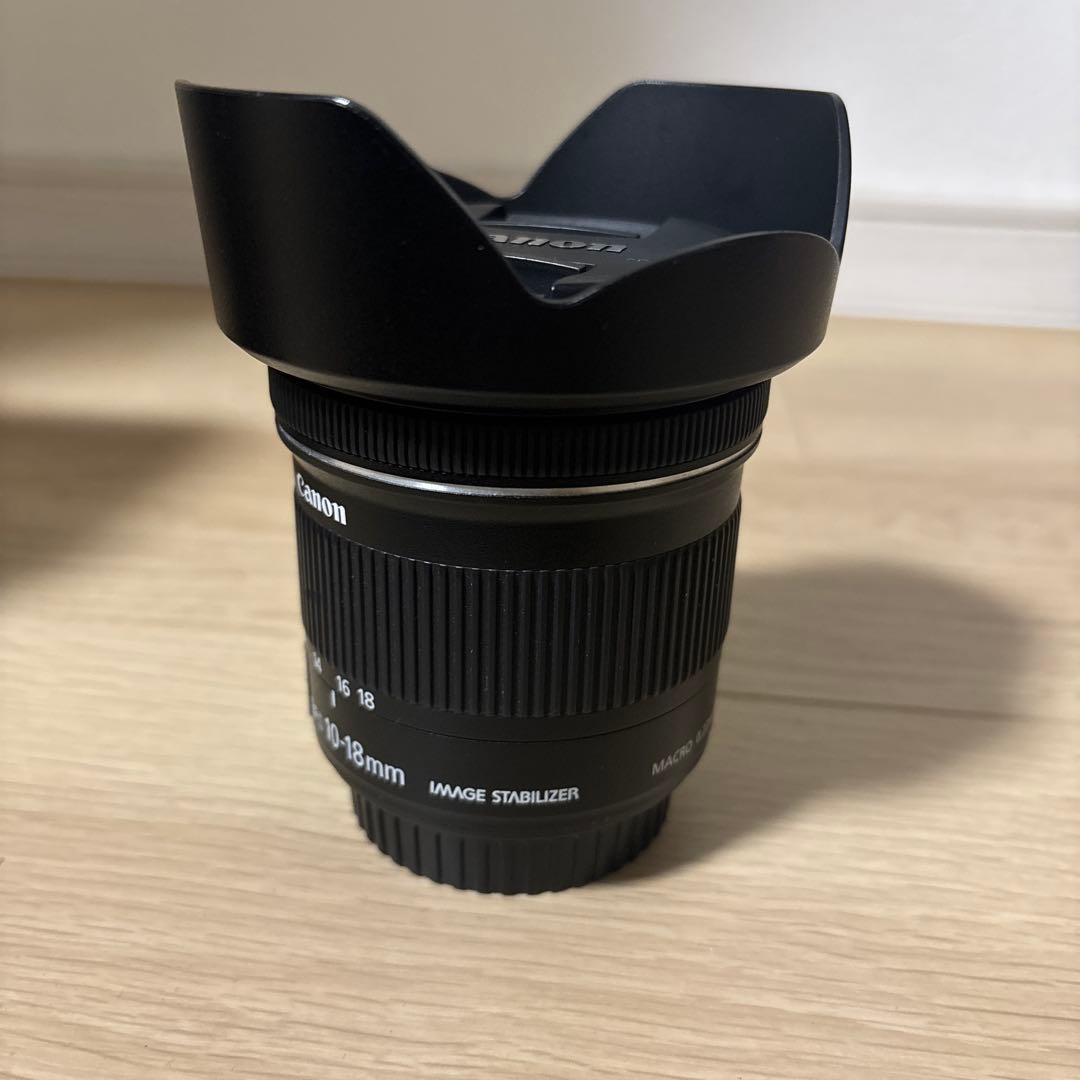 Canon 超広角レンズ　EFS10-18mm レンズフード付き