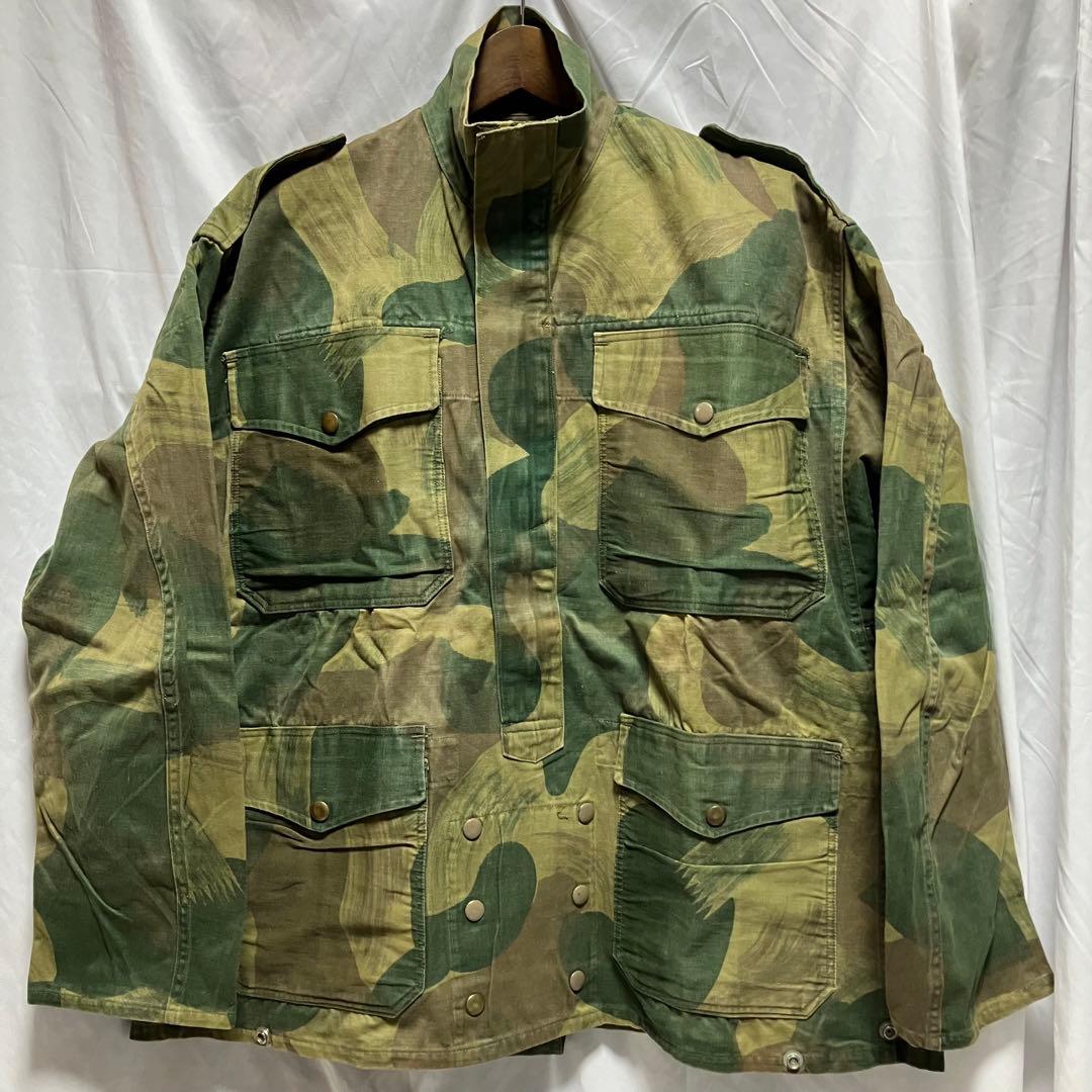 50's ベルギー軍 デニソンスモック　 ブラッシュストロークカモ　実物　官給品