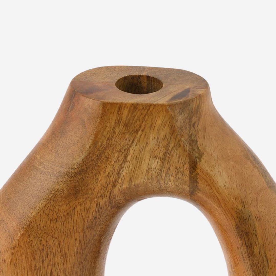 マンゴーウッドオブジェ High ブラウン　2点セット