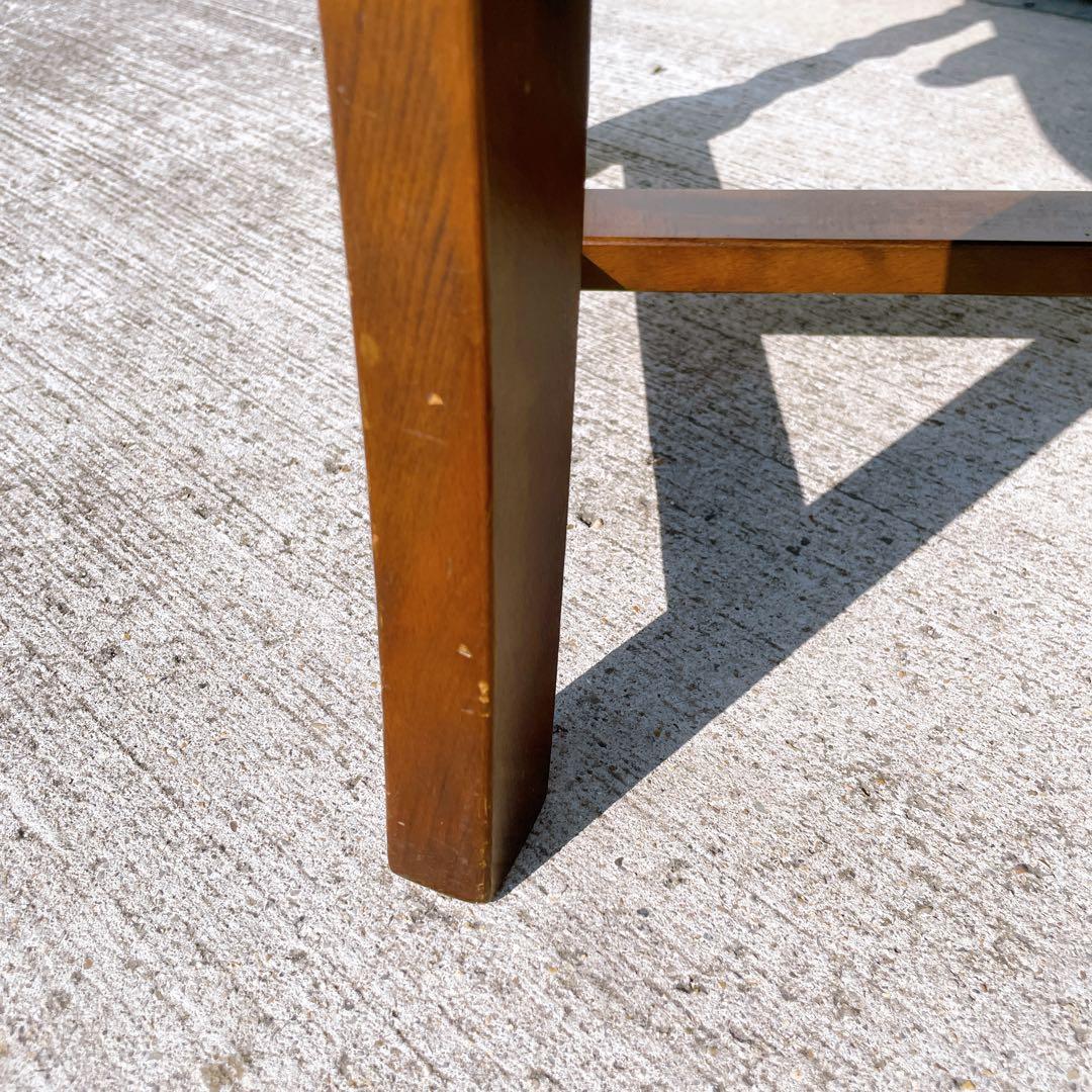 オールドカリモク コロニアル 花柄 ベロア アームチェア ダイニングチェア