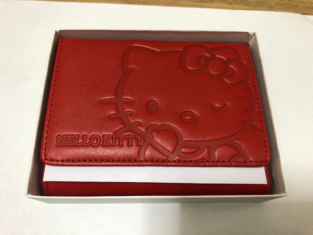 Yubi ハローキティ 赤 二つ折り財布 HELLO KITTY