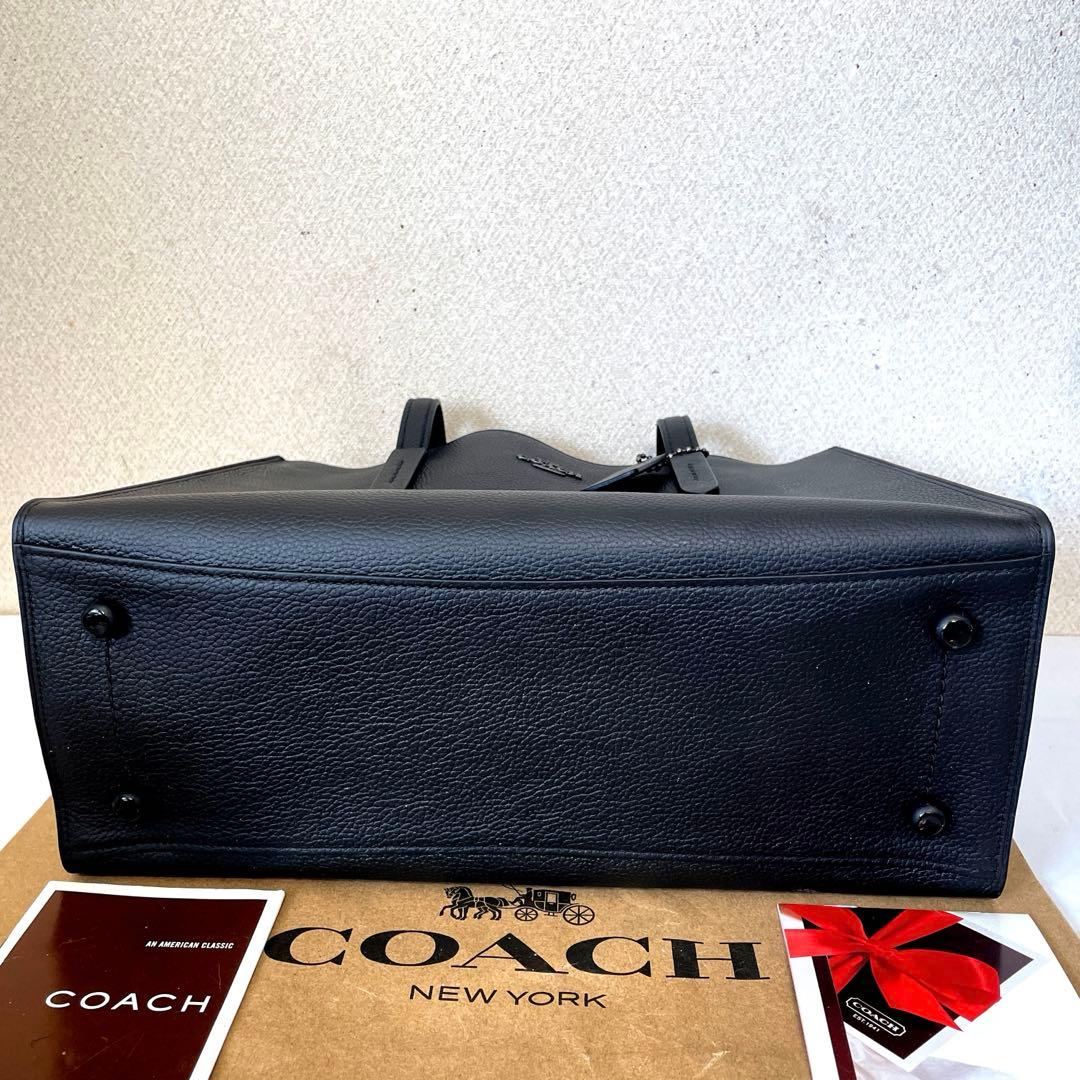 COACH‼️未使用状態(^^)BLACKレザートートバッグ‼️