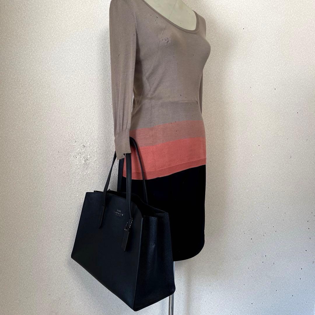 COACH‼️未使用状態(^^)BLACKレザートートバッグ‼️