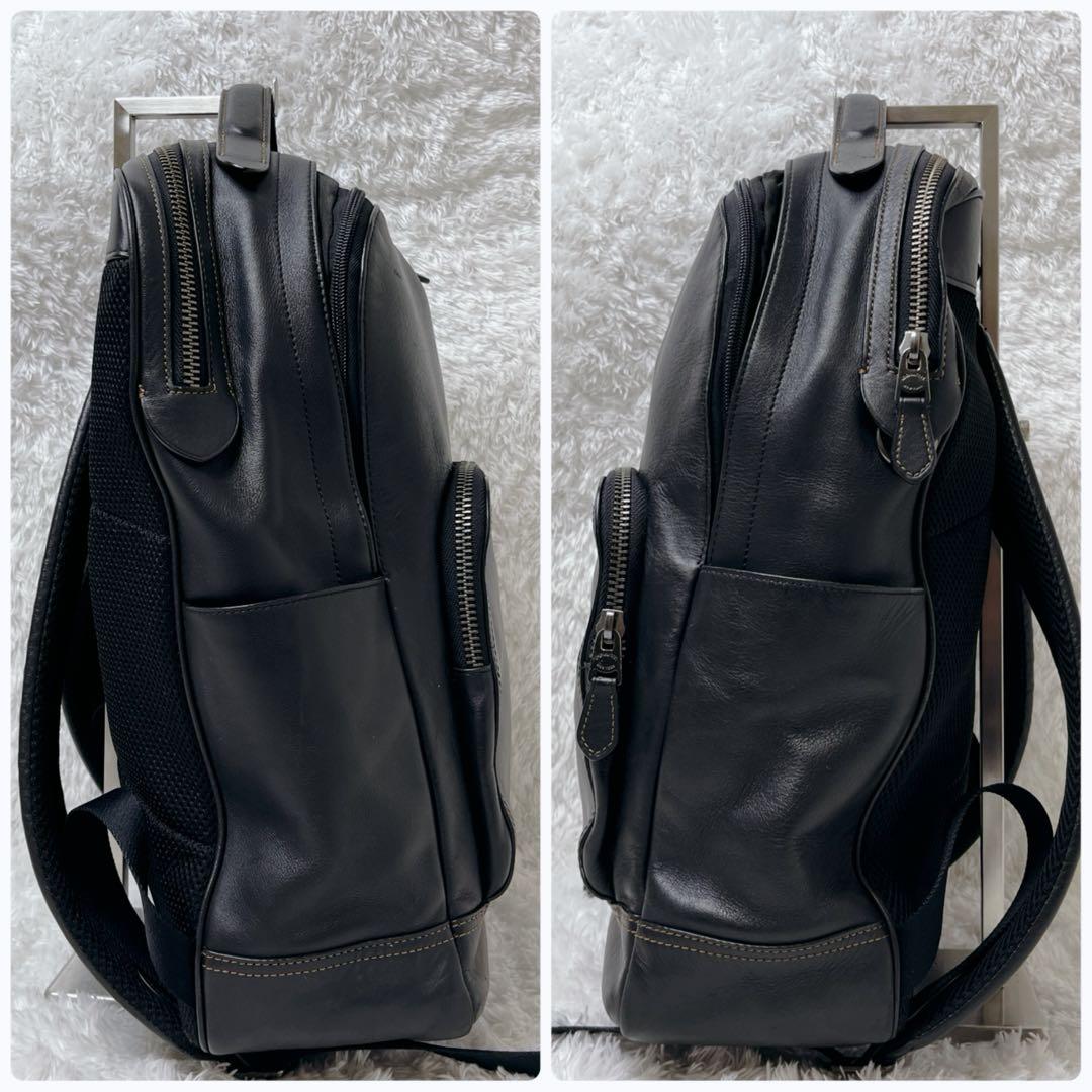 バッグ COACH Graham Backpack all Leather Black