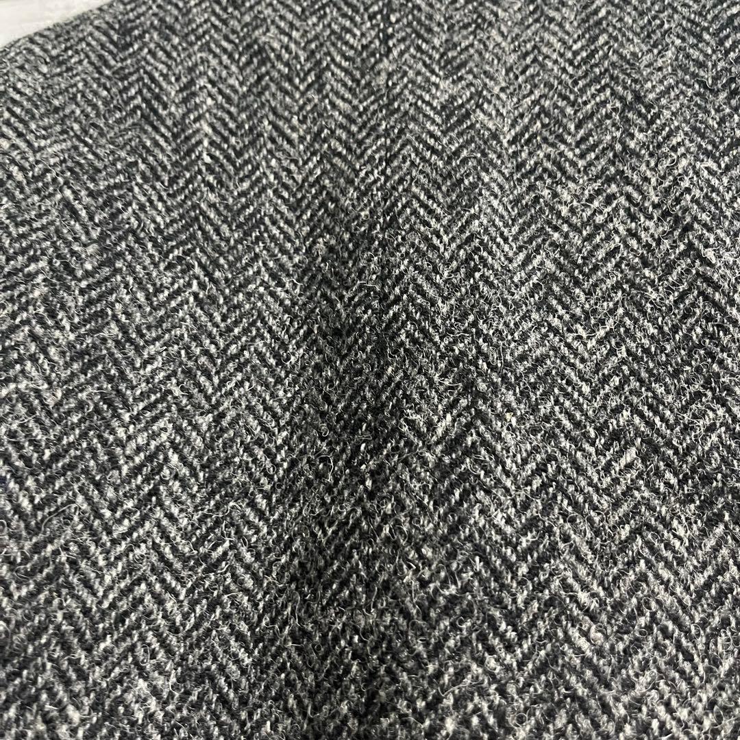 Harris Tweed ウール テーラードジャケット 英国製　グレー L