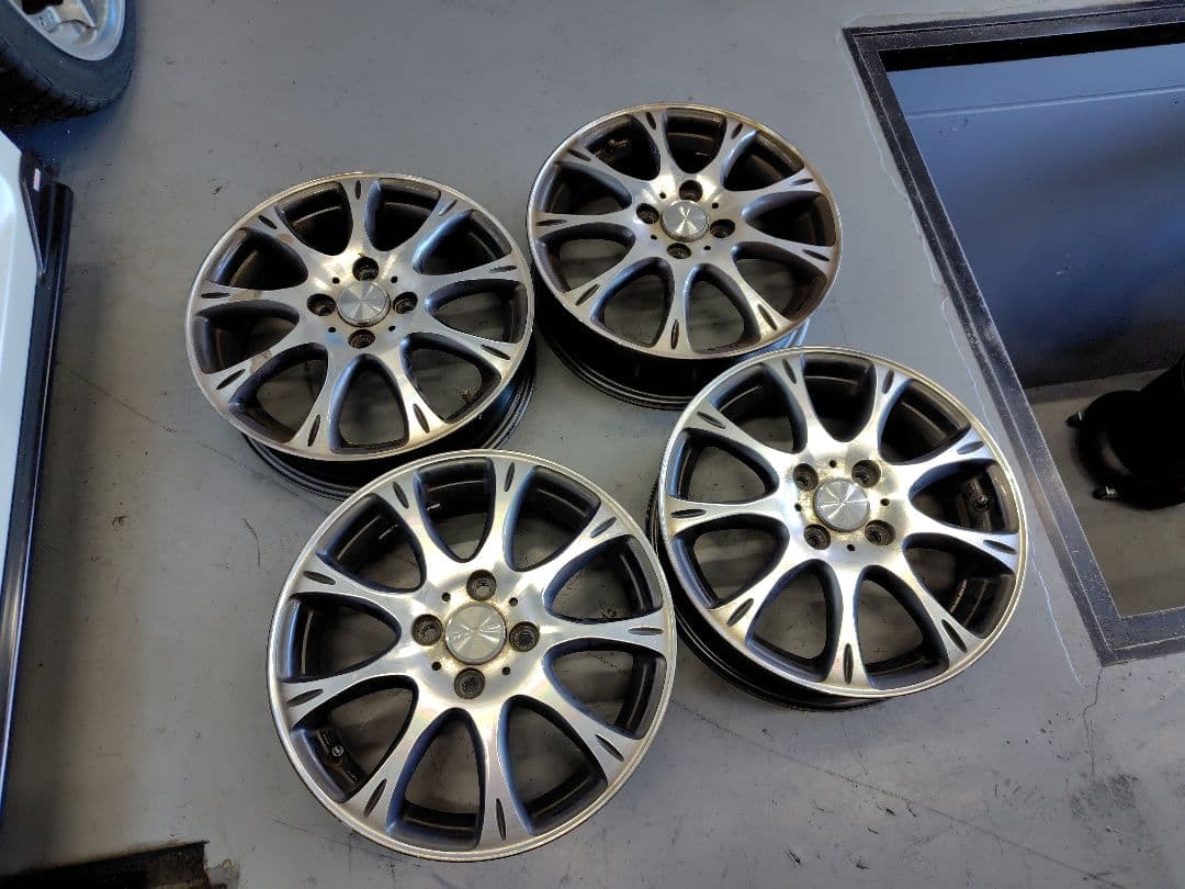 社外15インチアルミホイール4本セット/11000円