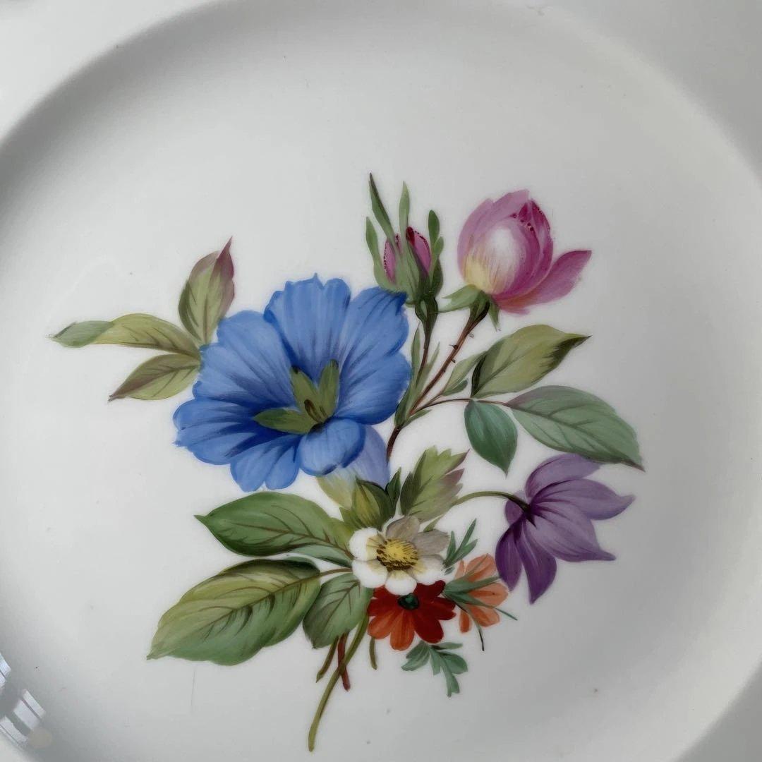 アンティーク　マイセン 花柄陶磁器プレート
