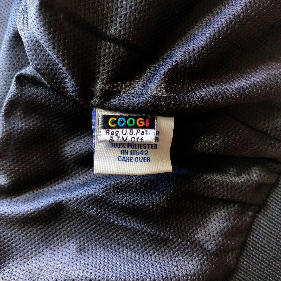 クージートラックジャケット立体両面刺繍ラメラインレインボーオーバーサイズ黒3XL