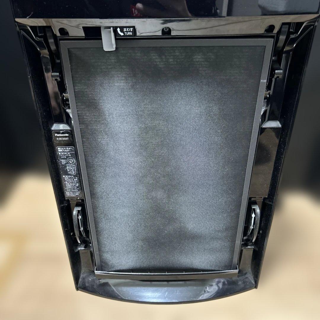 【美品】Panasonic 空気清浄機 F-VC55XT ブラック【ほぼ未使用】
