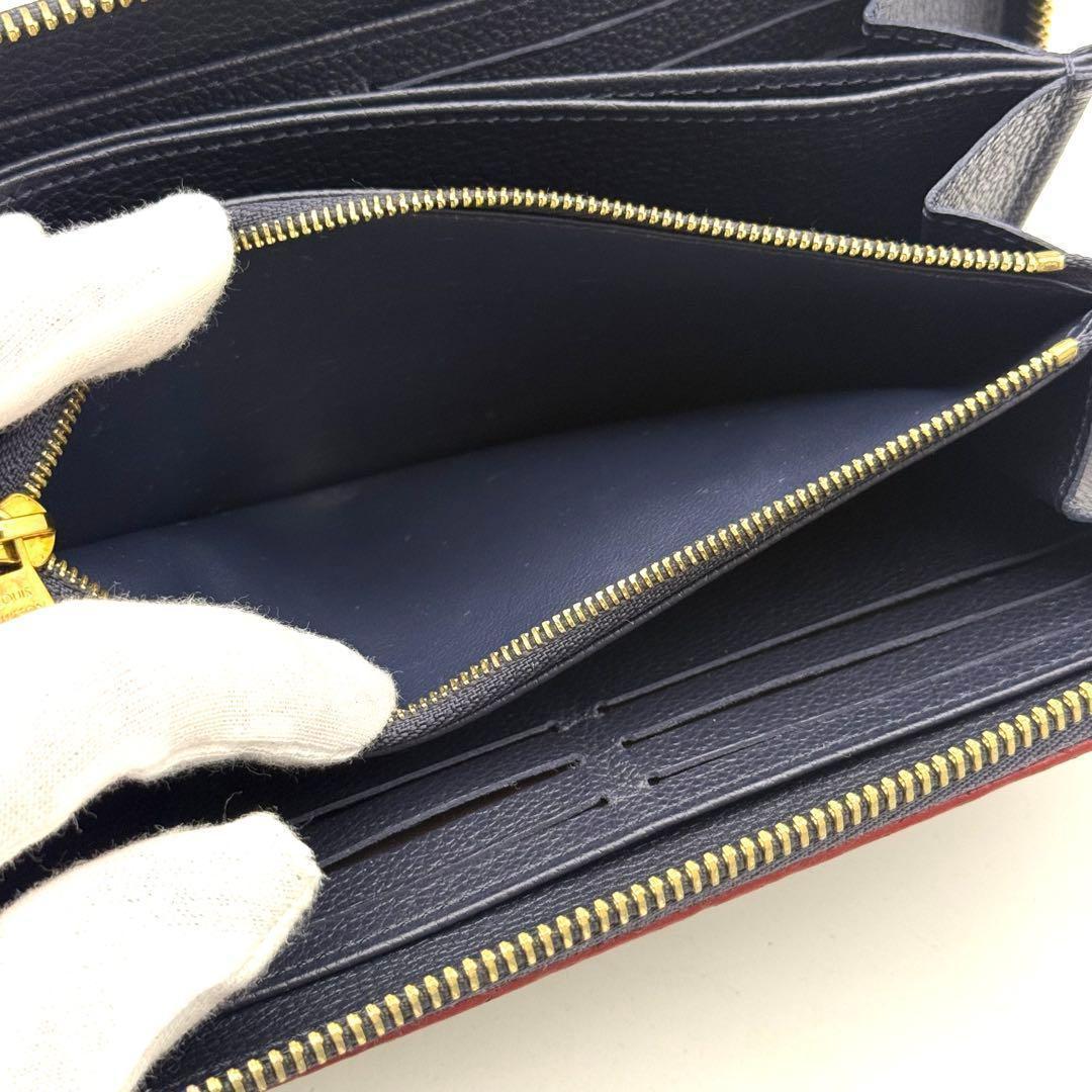 ルイヴィトン アンプラント ジッピーウォレット マリーヌルージュ モノグラム