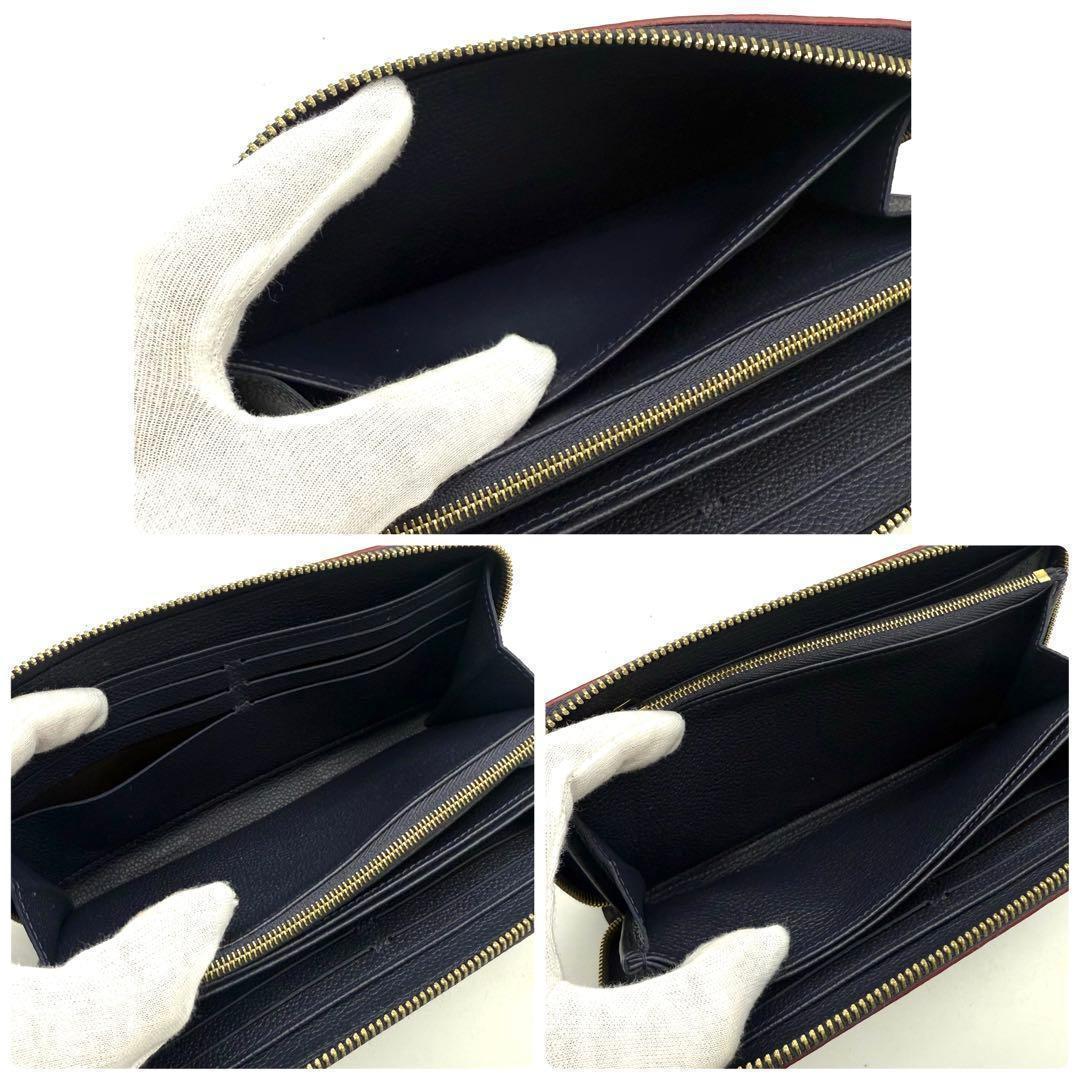 ルイヴィトン アンプラント ジッピーウォレット マリーヌルージュ モノグラム