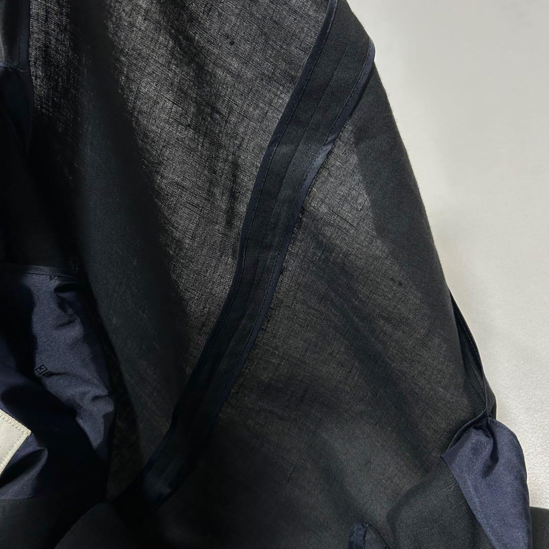 80s GIVENCHY リネン100% ダブルブレスト テーラードジャケット