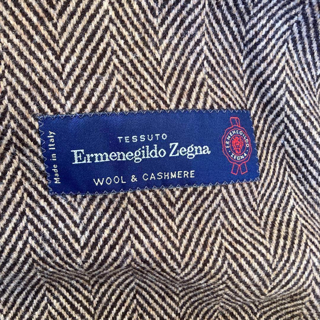 バ*パ様 Ermenegildo Zegna Lサイズ相当ウール　カシミヤ　イタ