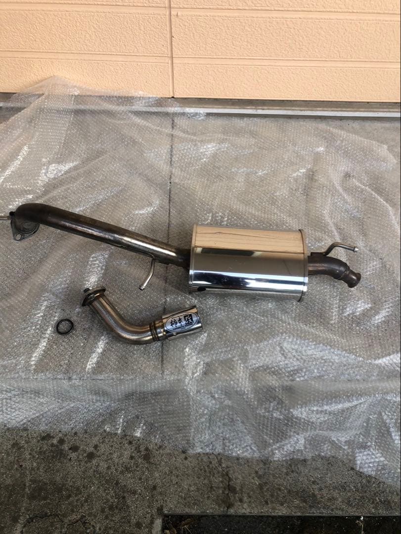 ステンレス製シングル出しマフラー 柿本改
