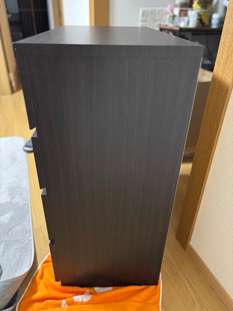 ニトリ ローチェスト(クエス80-4LC DBR)