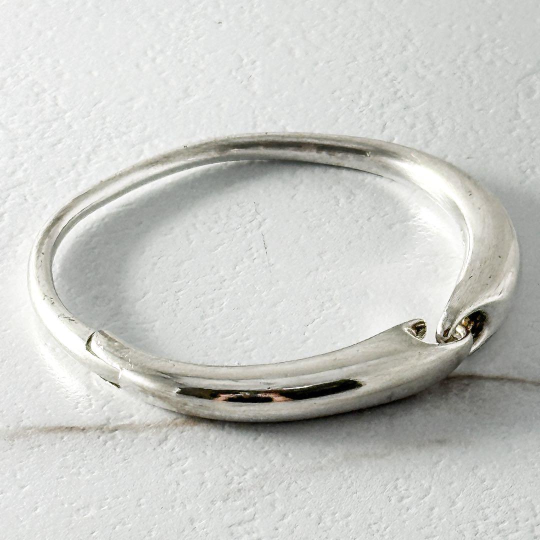  　652　リフレクト　シルバー　バングル　Mサイズ