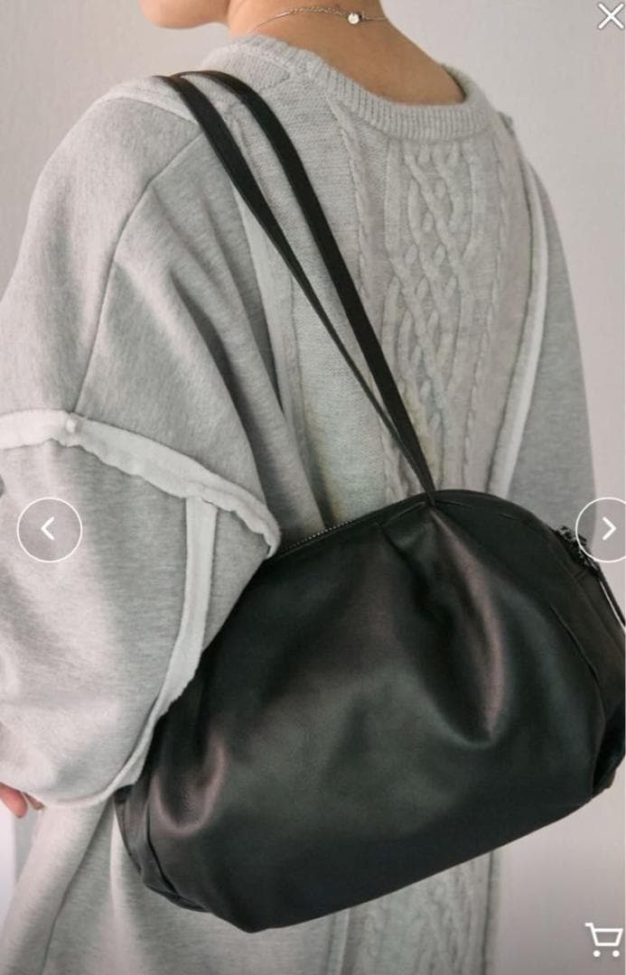 新品未使用 ear PAPILLONNER コロンボストンバッグ ブラック 牛革