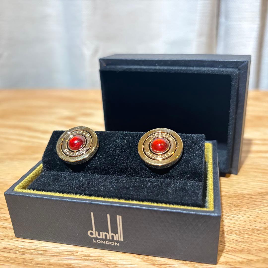 ☆dunhill ダンヒル カフリンクス ビジネス ゴールドカラー
