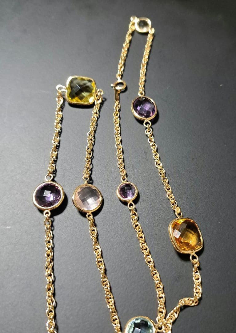 【美品】ネックレス(ペリドット、アクアマリン等)