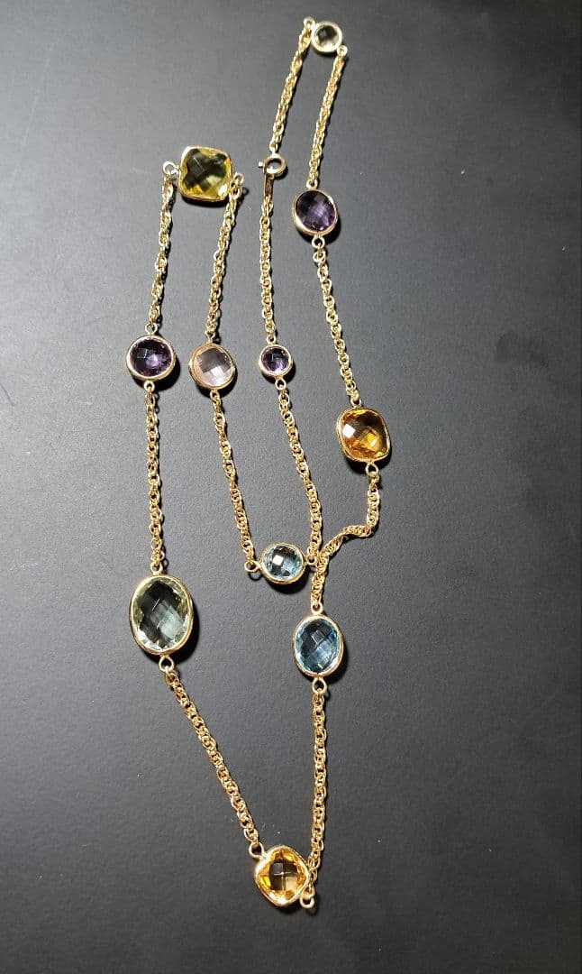 【美品】ネックレス(ペリドット、アクアマリン等)