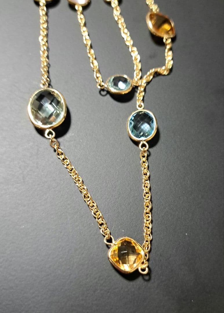 【美品】ネックレス(ペリドット、アクアマリン等)